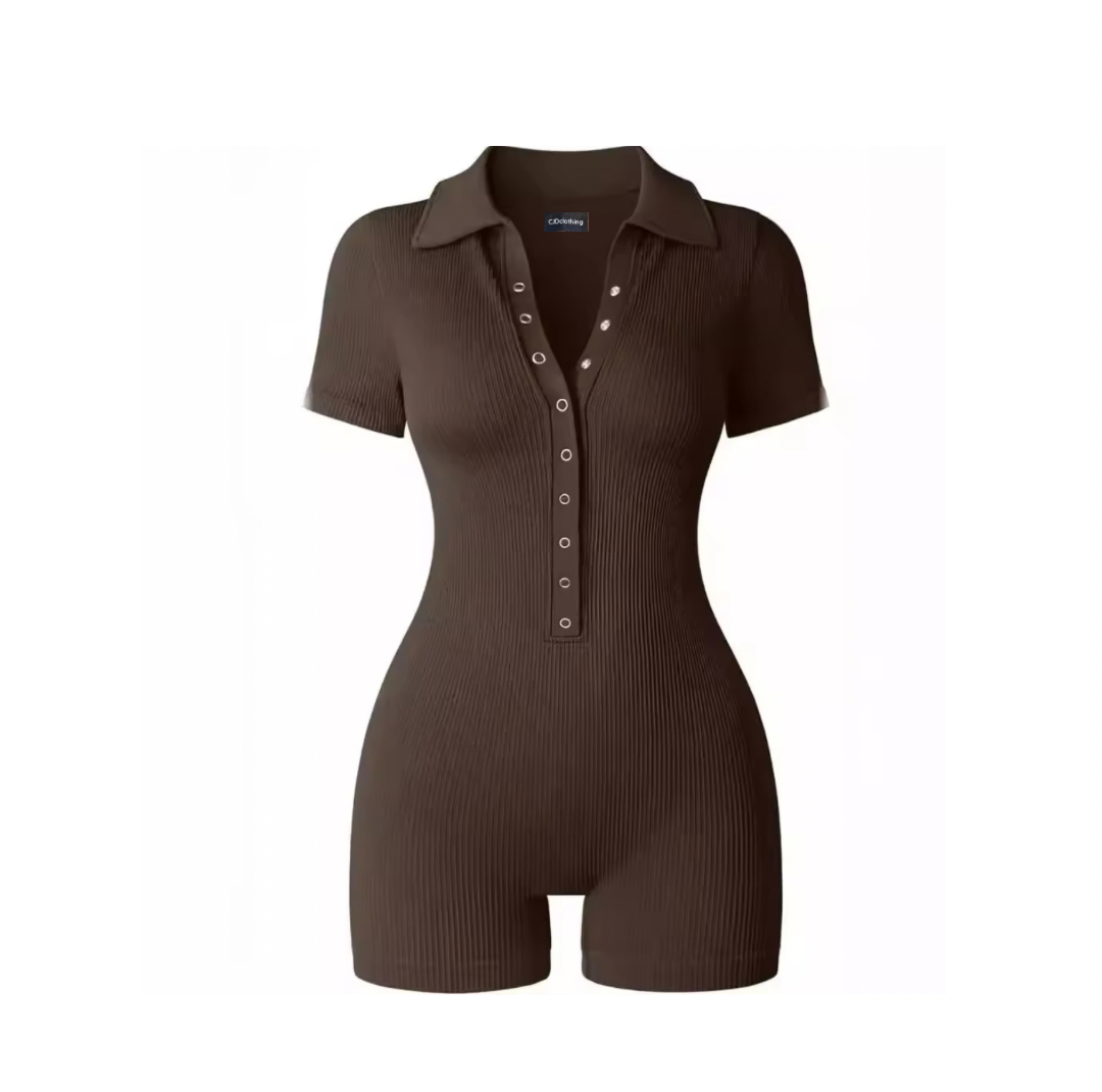 Women’s ribbed playsuit