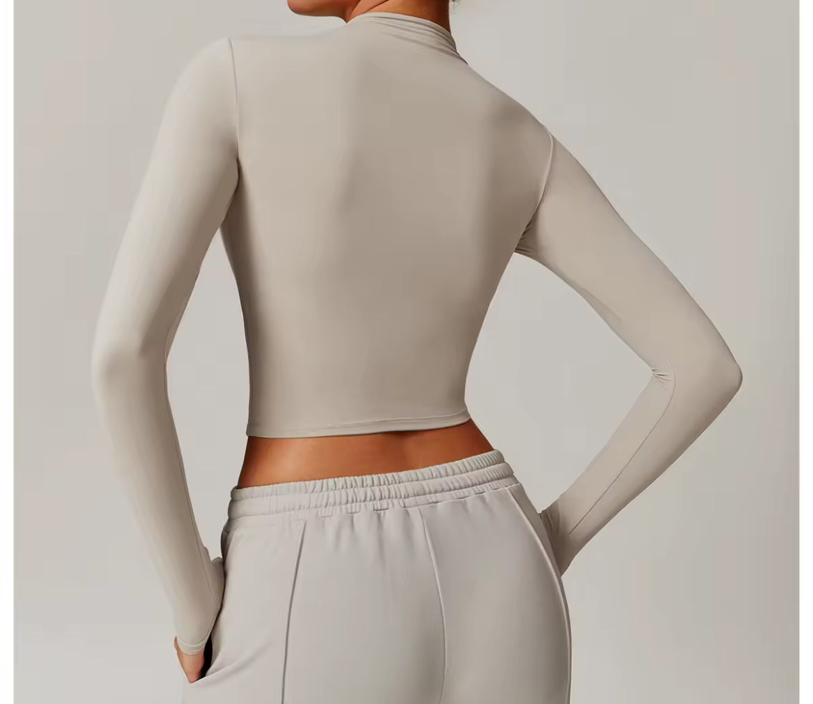 Women’s Beige long-sleeved top