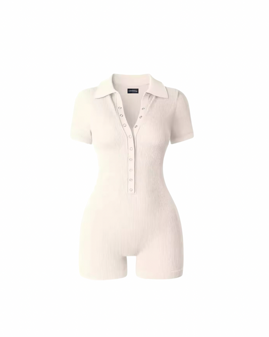 Women’s ribbed playsuit