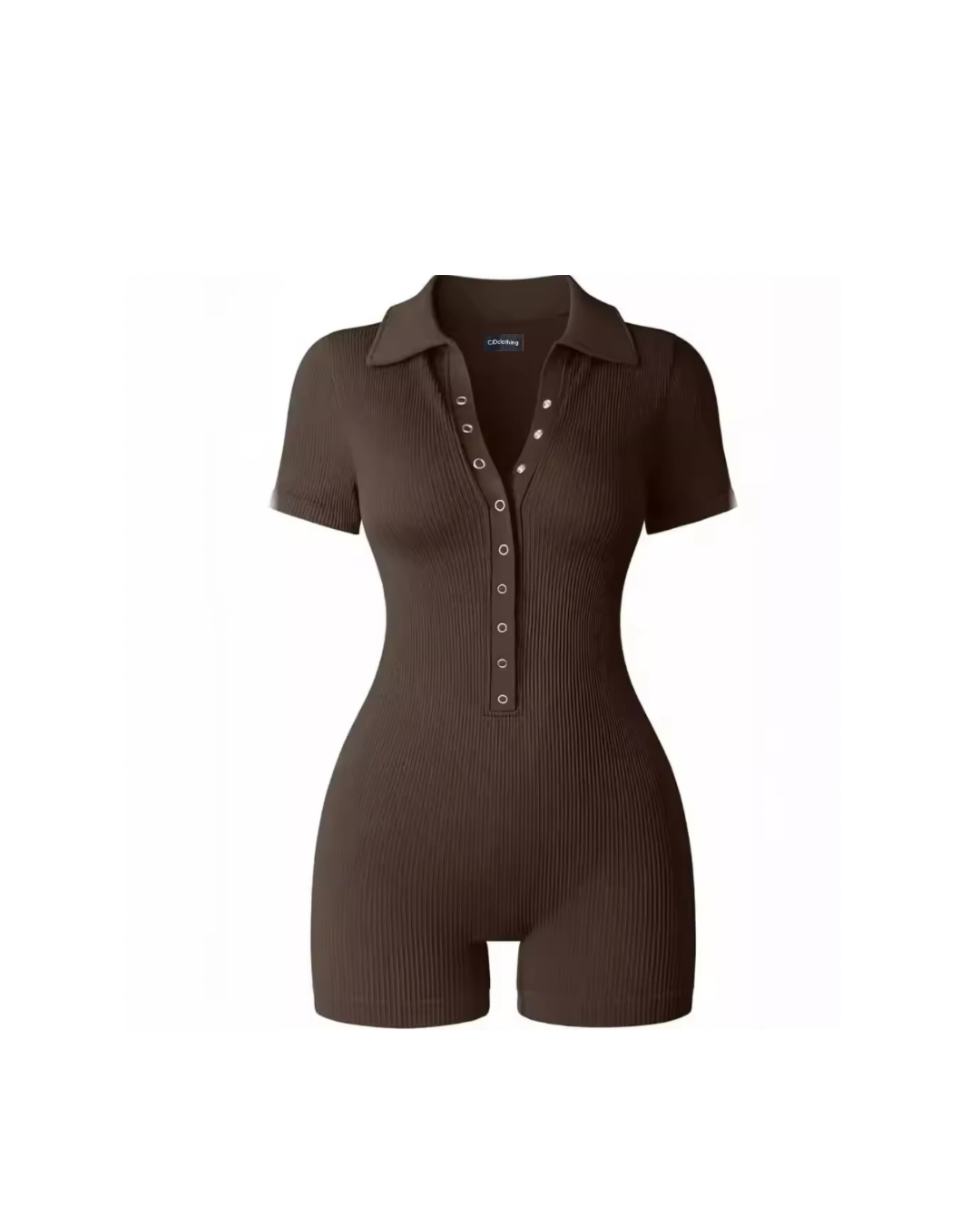 Women’s ribbed playsuit