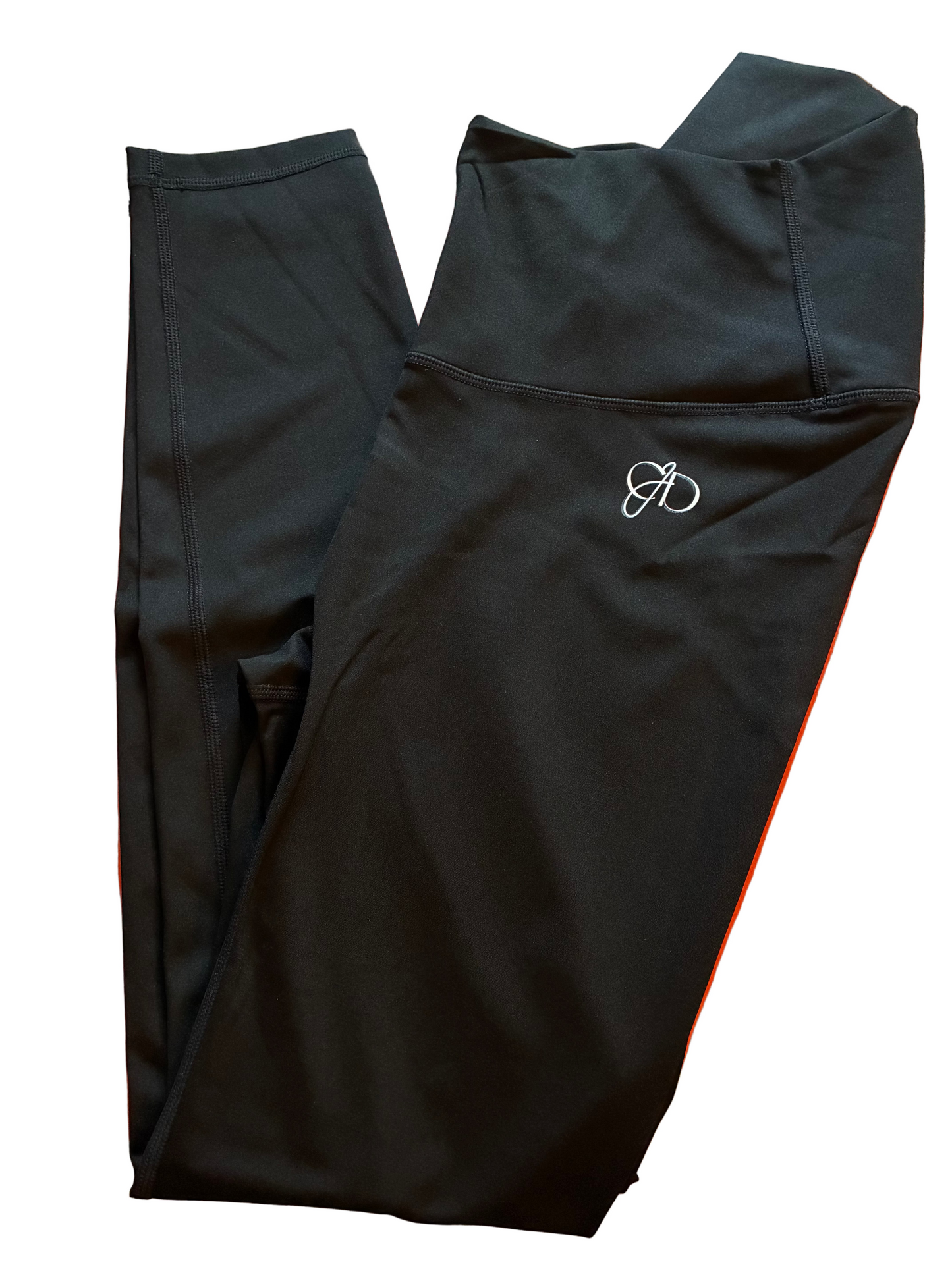 Black T-shirt & high waisted leggings